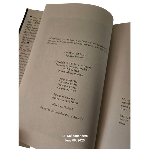 List more, sell more by Jerry Bresser - bresser publishing - Picture 6 of 6